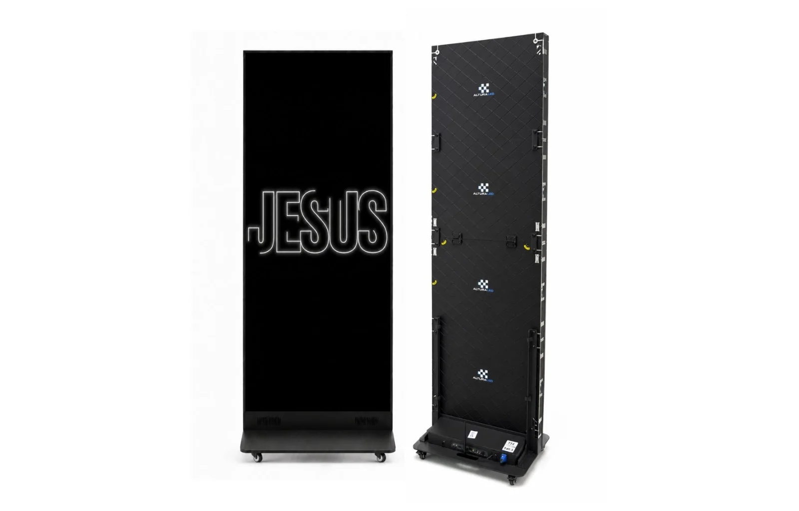 AlturaLED LED Banner, front and rear